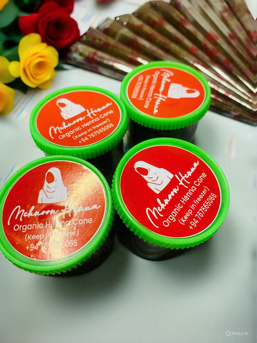 Organic luxury bridel henna cones