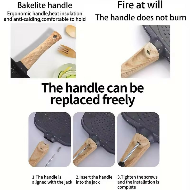 Kitchen Egg Frying Pan Nonstick Pancake Pans Cups Cookware Pancake Pan Egg Pan Suitable for Gas Stove Induction Cooker