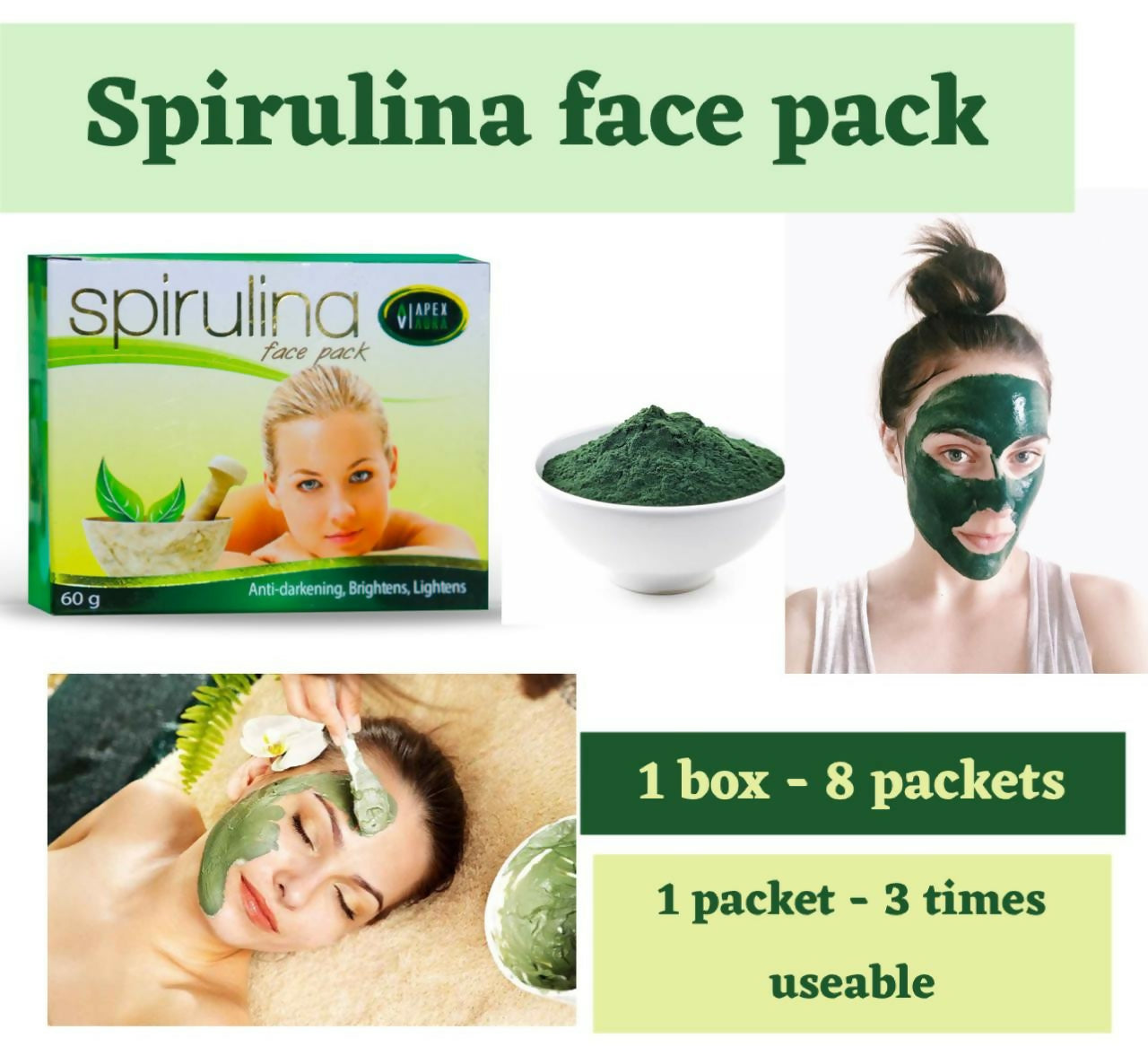 Spirulina face pack