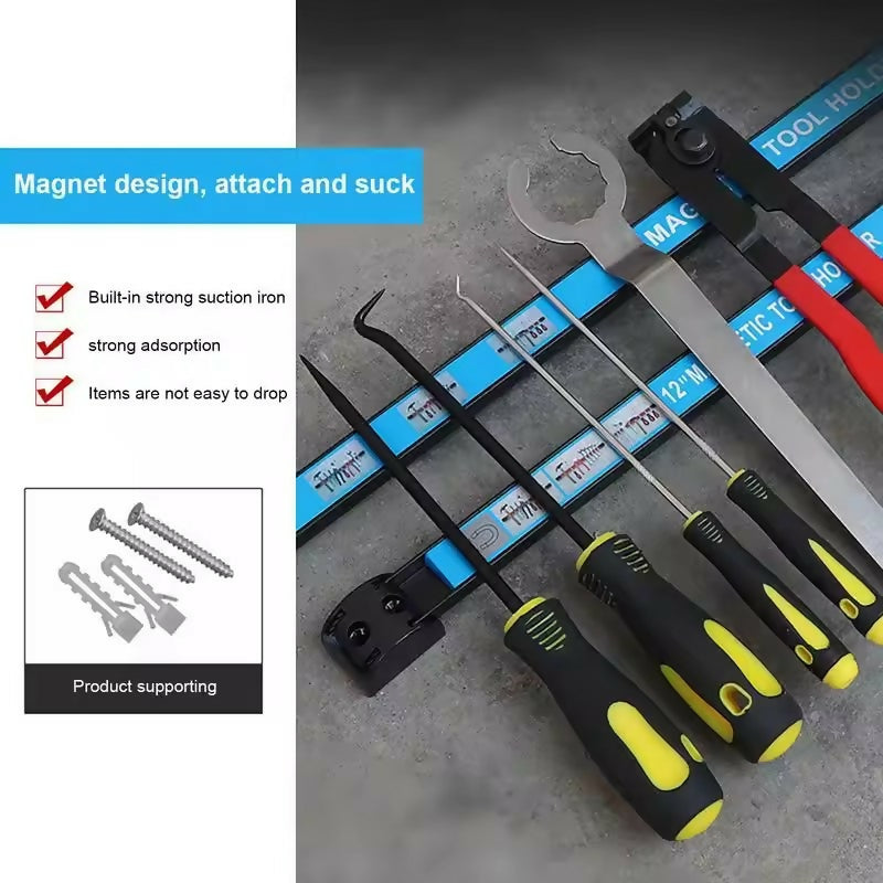 Magnetic Tool Holder Heavy Duty Tool Cabinet Long Strip Rack Garage Workshops Hardware Tool Cabinet Prefabricated Warehouse