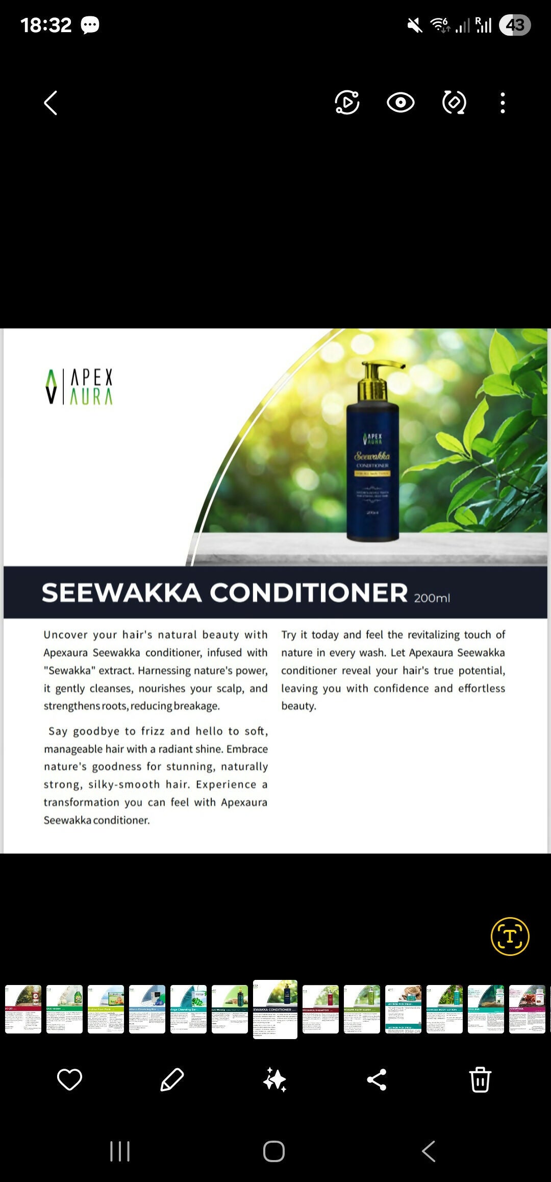 Seewakka conditioner