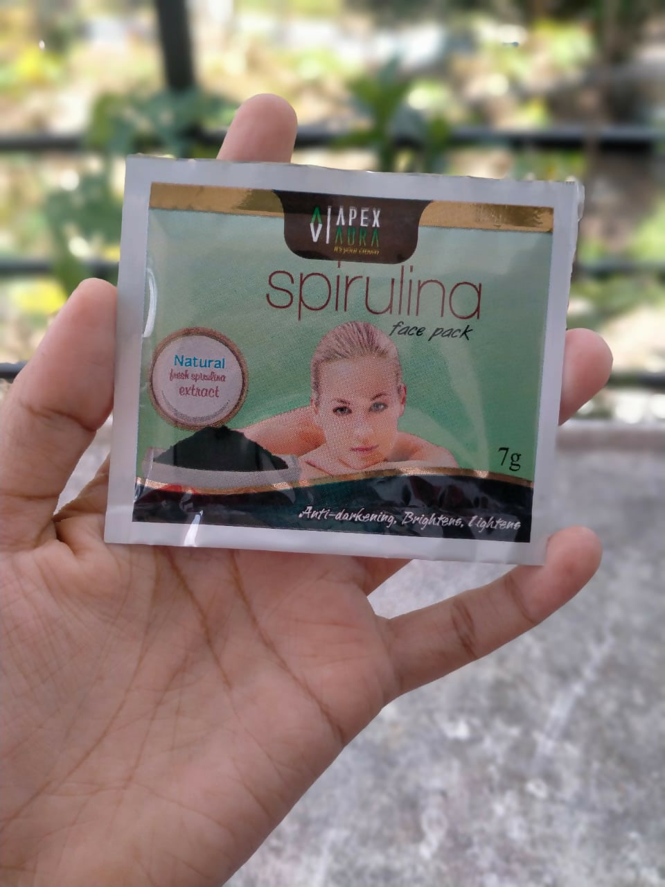 Spirulina face pack