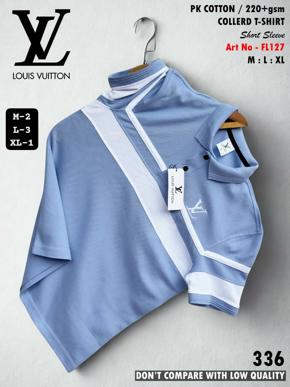 MEN S SHORT SLEEVE COLLERD T SHIRT