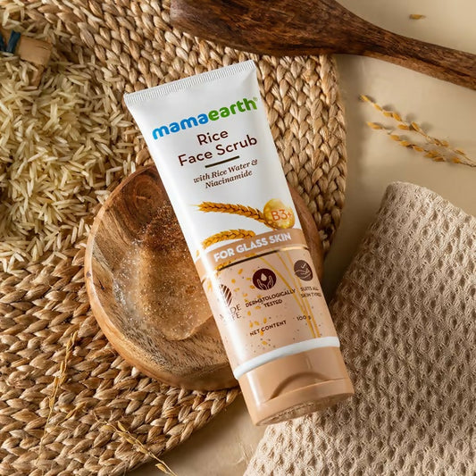 Rice face scrub