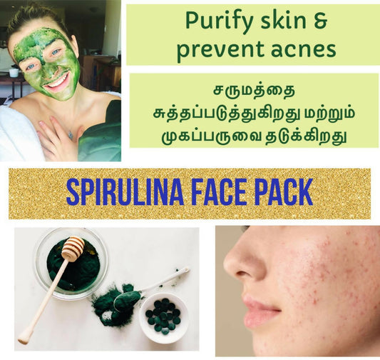 Spirulina face pack