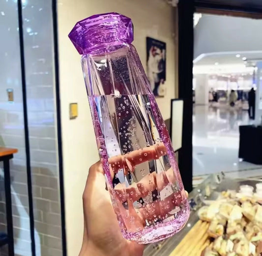 Water bottle glass